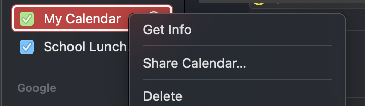 iCloud Calendar share icon